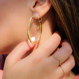 14K Solid Yellow Gold V Balls Ring