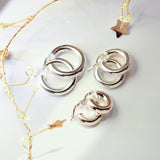 925 Sterling Silver Tube Hoops