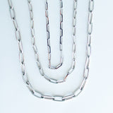 925 Sterling Silver Paperclip Chain
