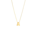 14K Solid Yellow Gold Customizable Initial/Charm Necklace