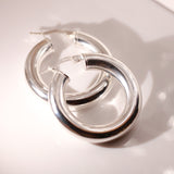 925 Sterling Silver Tube Hoops