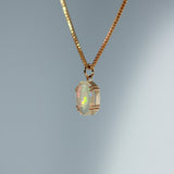 14K Solid Gold Vintage Opal Pendant – Timeless Luxury Jewelry