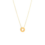 14K Solid Yellow Gold Customizable Initial/Charm Necklace
