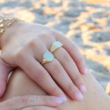 14K Solid Yellow Gold Signet Ring