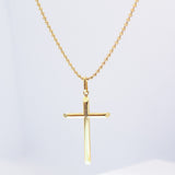 14K Solid Yellow Diamond Cut Toilet Chain