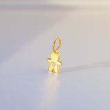 Customizable 14K Solid Yellow Gold Boy or Girl Pendant