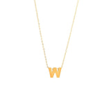 14K Solid Yellow Gold Customizable Initial/Charm Necklace