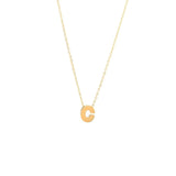 14K Solid Yellow Gold Customizable Initial/Charm Necklace