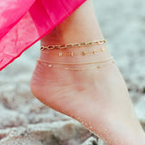 Mini Block Custom Anklet