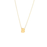 14K Solid Yellow Gold Customizable Initial/Charm Necklace