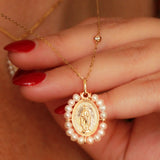 14K Solid Gold Lateral Bezel Diamond Necklace