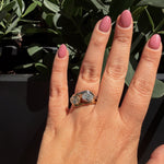 contemporary engagement ring white gold bezel set 1ct diamond