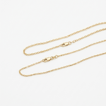 solid 14k yellow gold square cable chain necklace 1.5mm and 2mm minimalist jewelry