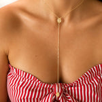     Layered 14K gold Miraculous Medal necklace with double-sided religious pendants.