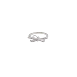 925 Sterling Silver CZ Bow Ring