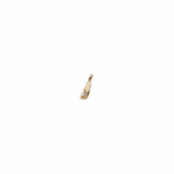 14K Solid Gold CZ Sandal (Chancla) Pendant