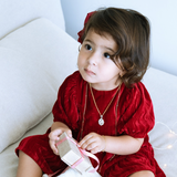 925 Sterling Silver Guadalupe Virgin 24.5mm Medal with CZ