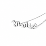 14K yellow gold, white gold and rose gold personalized necklaces.