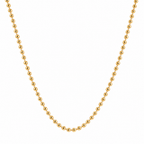 14K Solid Yellow Gold Baby Toilet Chain Necklace