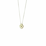 14K Solid Yellow Gold Clover 
Necklace