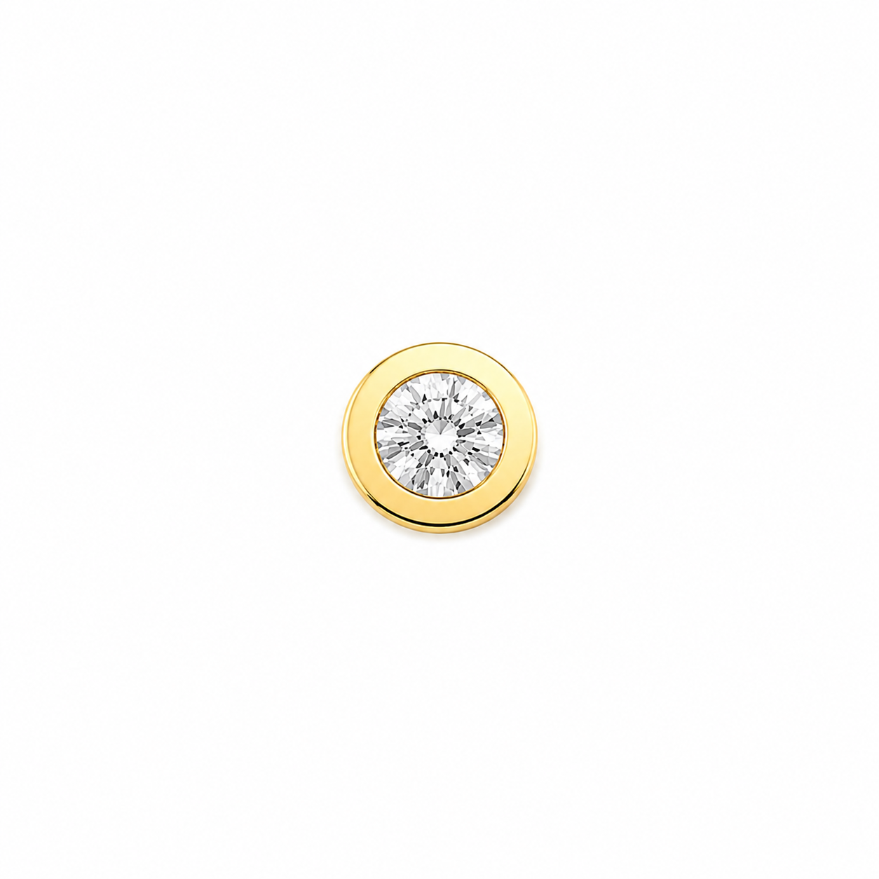 Natural diamond upgrade for custom solid gold name necklaces.