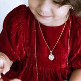 925 Sterling Silver Guadalupe Virgin 24.5mm Medal with CZ