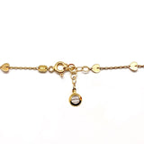 14K Solid Gold Mini Hearts Station Necklace