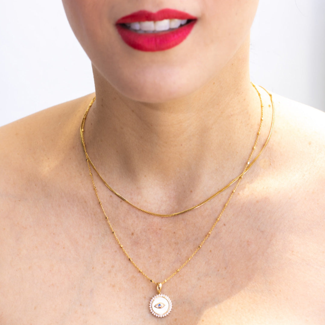 14K Solid Yellow Gold Cuban Italian Baby Chain 1.5mm