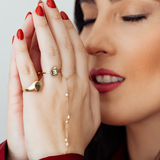 14K Solid Yellow Gold Round Signet Ring