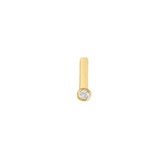 14K Solid Yellow Gold Customizable Bangle Size 8"