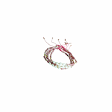 18K Gold Filled Adjustable Rhodochrosite & Freshwater Pearl Pink Cord Bracelet