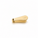 14K solid yellow gold 5mm chain end terminal with 14K stamp, single jewelry finding for necklace, bracelet, or anklet repair.
