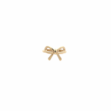 14K Solid Yellow Gold Plain Bow Ring