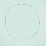 18K Solid Yellow Cable Necklace Chain with SS Clousure