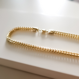 14K Solid Yellow Gold Franco Bracelet