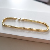 14K Solid Yellow Gold Franco Bracelet