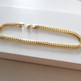 14K Solid Yellow Gold Franco Bracelet