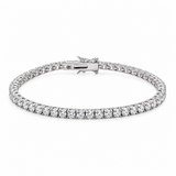 925 Sterling Silver Tennis Bracelet with Cubic Zirconias