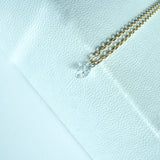 18K Solid Rose Gold Floating Marquise Diamond Necklace