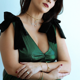 14K Solid Yellow Gold Diamond-Cut Beads Clon Hand Chain Bracelet