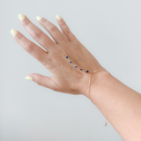 14K Solid Yellow Gold Evil Eye Clon Hand Chain Bracelet