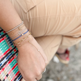 14K Solid Yellow Gold Paperclip Bracelet