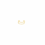 14K Solid Yellow Gold Adjustable Pinky / Midi or Toe Ring