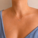 Custom Name Necklace in Solid 14K Gold | Personalized Gold Name Necklace