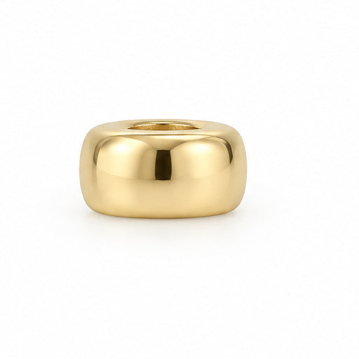     14K solid yellow gold spacer bead for charms and fine jewelry making