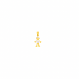 14K Solid Yellow Gold Boy or Girl Pendant