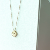 14K Solid Yellow Gold Clover 
Necklace