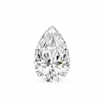 IGI certified 2.02 carat E VS1 pear brilliant lab-grown loose diamond on a white background.