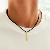 925 Sterling Silver or 14K Yellow Gold-Plated Custom Engravable Machete Pendant