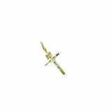 14K Solid Yellow Gold 14K Gold INRI Crucifix Cross Pendant